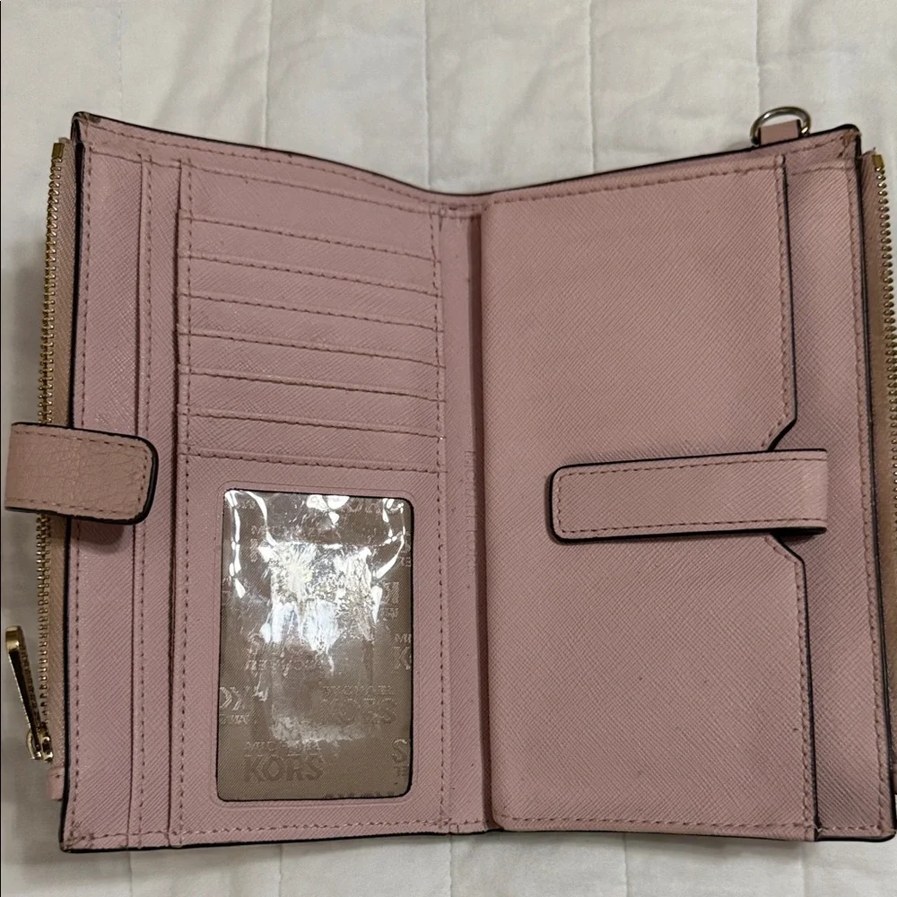 Michael Kors Blush Leather Card Holder